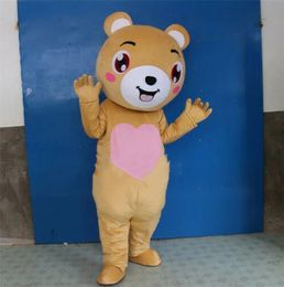Halloween Cute Brown Bear Mascot Costume High quality Cartoon theme character Carnival Festival Fancy dress Xmas Adults Size Birthday Party Outdoor Outfit