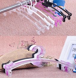 Transparent plastic fashion panty hanger thickened bra hangers with clip special underwear rack for clothing store SN5343
