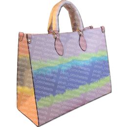 Fashion Pastel Pink Tote Bags Tie Dye Totes Comes with Shoulder Straps Work Purse for Ladies
