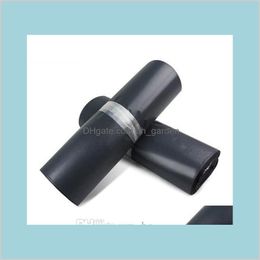 Mail Packing Office School Business Industrial Plastic 1730Cm Black Mailer Post Envelope Pouches Poly Selfadhesive Express Courier Bag