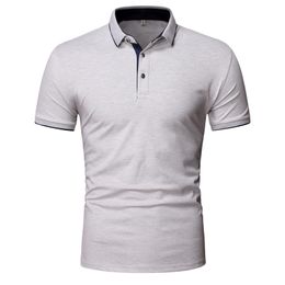 Designs polo shirt men Solid Colour business casual Short sleeve polo shirt men Cosy high quality brand mens polo shirt Wears s