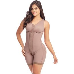 Full Body Women Shaper Post Compression Garment With Bra Shapewear Fajas Reductoras Sexy And Comfortable Waist Trainer 210708