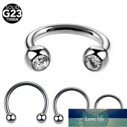 10Pcs/20Pcs/50Pcs G23 Titanium Horseshoe Ring Ear Piercing Nose Rings Helix Piercings Labret Septum Piercings CBR Body Jewelry Factory price expert design Quality