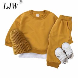 Baby Boys/Girl Clothing Sets Striped Sport Suit Fashion Kid Hoodies+Pants Toddler Tracksuit Clothes 211224