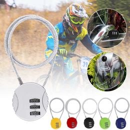 MINI 3 Button Combination Lock for Car Bicycle Motorcycle Anti-theft Password Lock For Helmet Combination Travel Password Lock