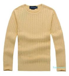 Tasarımcı-yüksek kaliteli mil Wile Polo Marka Erkekler Twist Sweater Örgü Pamuklu Kazak Jumper Külot Kazak Küçük At Oyunu