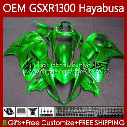 OEM Body For SUZUKI Hayabusa GSXR-1300 GSXR1300 08 09 10 11 12 13 77No.69 GSXR 1300 Pearl green CC 1300CC 2014 2015 2016 2017 2018 2019 GSX R1300 08-19 Injection Fairing