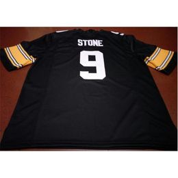 Custom 009 #9 Geno Stone Iowa Hawkeyes Alumni College Jersey S-5XL or custom any name or number jersey