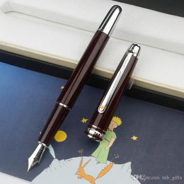 Promotion Petit Prince Rollerball/Ballpoint/Fountain Pen Stationery Wine Red Silver Clip Engrave