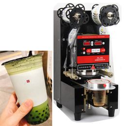 Bar Equipment Automatic Plastic Paper Cup Milk Tea Sealing Machine Bubble Sealer for Film Intelligent Control 220V