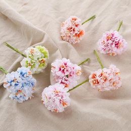 12 adet Yapay Çiçek Ipek Daisy Degrade Stamen Buket Düğün Ev Dekorasyon için DIY Scrapbooking Çelenk Sahte Çiçekler1
