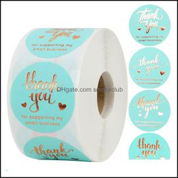 Tapes Supplies Office School & Industrial Thank You For Supporting My Small Business Handmade Adhesive Stickers 500Pcs 1.5Inch Round Baking