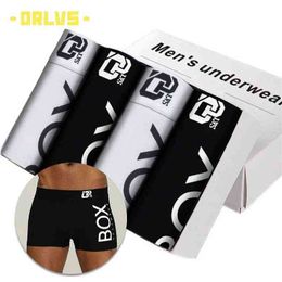 4pc/lot Boxershorts Fashion Men Boxers Men Underwear Sexy Man Panties Cotton Soft Shorts Boxer Mesh Breathable Mens Hombre Cueca H1214