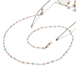 Crystal Beaded Chain for Mask Lanyard Fashion Clear Stone Strap Neck Holder Glasses Chains Eyewear Accessories Gifts