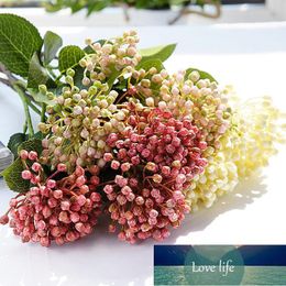 Artificial Hydrangea Fruit Branch With Green Leaves Plastic Fake Plants Home Garden Decoration Flores Artificiales Decorative Flowers & Wrea Factory price expert