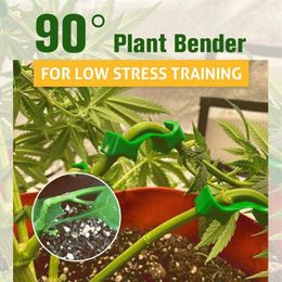 Other Garden Supplies 30Pcs 90 Degree Plant Bender Reusable Bending Clips Growth Trainer Twig Clamp Low Stress Training Control Fixing Clip