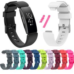 Soft TPU Silicone Strap Wristband Replacement Sports Watch Band For Fitbit Inspire HR Bracelet correa Accessories