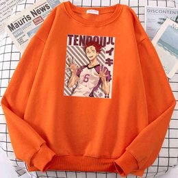 Thick Fashion Sportwear Guess Monster Tendou Haikyuu Printed Male Hoodies Warm Casual Men Hoody Oversized Soft Hooded H1218