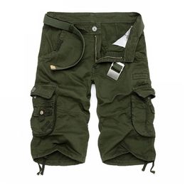 iSurvivor Summer Men's Camo Cargo Shorts Cotton Military Camouflage Male Jogger Board Shorts Men Brand Clothing Plus Size 210720