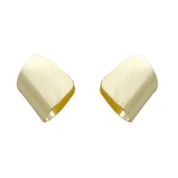 Elegant Matte Gold Colour Big Geometric Earrings for Women Irregular Simple Metal Earrings Statement Jewellery Wholesale