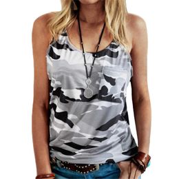 Plus Size 5XL Women Tank Top Sexy Off Shoulder Slim Camouflage Tops Summer Sleeveless Print Casual Oversize Female Pullover Tees 210526