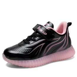 Girls Sneakers Children Shoes For Kids Sneakers Boys Shoes Leather Hook&Loop Anti-slippery School Footwear tenis infantil menina G1025