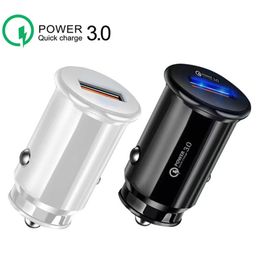 IE-336 Mini USB QC 3.0 car Charger 5V 3A Fast Charging Quick Charge 3.0 Car Phone Charger Adapter