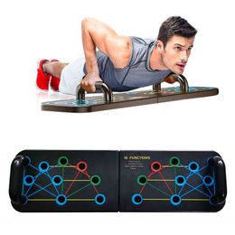 16 in 1 Push Up Board Multifunction Body Building Fitness Exercise Tools Men Women Push-up Stands Home Gym Training X0524