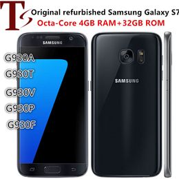 Samsung Galaxy S7 G930F/G930A/G930V Unlocked Phones 5.1" 32GB ROM 12MP Quad Core NFC Fingerprint 4G LTE Smartphone 8pcs