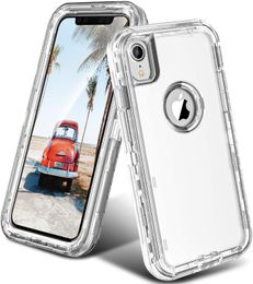 Crystal Clear Cell Phone Cases Heavy Duty Shockproof Anti-Fall Clear Cover for iphone 11 12 13 Pro Max xr xsmax 678 samsung S20