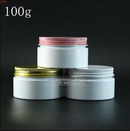 100g/ml White Plastic Packaging Bottles jar New Top Grade ORiginales Refillable Cosmetic Cream Lotion Empty Containersgood qty