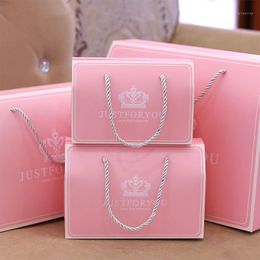 Pcs Paper Pink Event Guest Gift Box Souvenirs Party Favours Bags For Wedding Birthday Baby Shower Candy Wrap