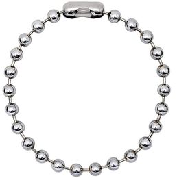 10mm Extra Large Silver Stainless Steel Ball Chain Mens Necklace - Any Length 16-32 inch