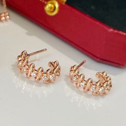 AYBS Luxury Jewellery Ladies High Quality Shine Marking Rivets Earrings Rock Hip-Hop Style 2021 Brand Lovers