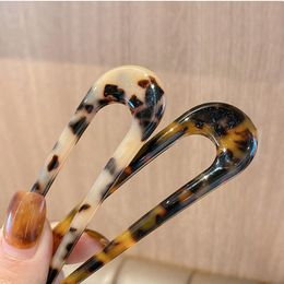 u shaped pins Australia - Hair Clips & Barrettes U Shaped Pin Stick French Style Shape Tortoise Shell Sticks Pins For Women Girls Hairstyle Accessories