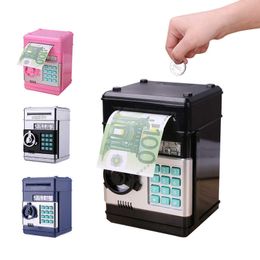 Electronic Piggy Bank Safe Box Money Boxes for Children Digital Coins Cash Saving Safe Deposit ATM Machine Kid Christmas Gift X070203J