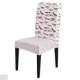 high back chair covers UK - Chair Covers Lizard Reptile Cover For Dining Room Chairs High Back Living Sets Home Kitchen