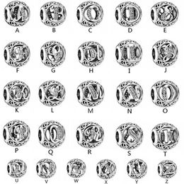 -Codemonkey A a z alfabeto 925 sterling argento perline lettera lettera fit fit originale 3mm braccialetti pendant gioielli fai da te creazione di gioielli C738 389 B3