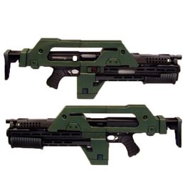 -DIY 3D Papel Pistola de juguete Modelo 1: 1 kits hechos a mano de rifle de pulsos Rompecabezas para niños para niños adultos Boys regalos de cumpleaños
