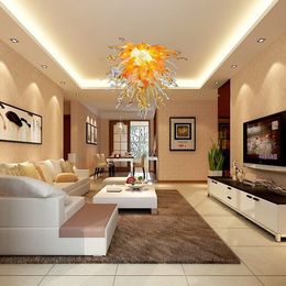 Italy LED Chandelier Pendant Lights Multi Color Glass Hanging Lamps Loft Lighting Kitchen Suspension Light