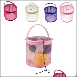 Arts, Gifts Home & Garden Other Arts And Crafts Knitting Needles Yarn Tote Organiser Round Crochet Bag Diy Craft Woollen Storage Basket Sewin