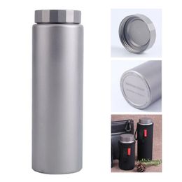 400ML/600ML Titanium Water Bottle Sports Wide Mouth Drinking For Outdoor Camping Hiking Picnic Traveling
