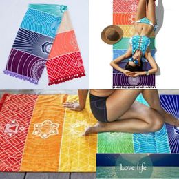 Blankets Rainbow Beach Mat Mandala Blanket Wall Hanging Tapestry Stripe Towel Yoga1 Factory price expert design Quality Latest Style Original Status