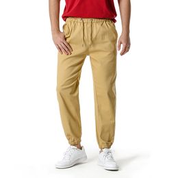 Solid Mens Pants Linen Cotton Casual Elasticity Men Trousers Plus Size Motorcycle Long Pants Jogger Ourdoor Workout Streetwear 210524