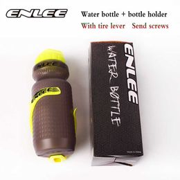 ENLEE Outdoor Sports Waterbottle Bike Kettle Cage Leak-Proof Water Bottle Portable Camping Hiking Cycling Flask Kettle Holder Y0915