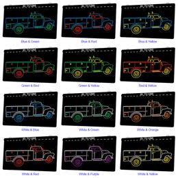 TC1295 Classic Truck Auto Light Sign Dual Color 3D Engraving