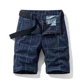 Men Shorts Plaid Beach Summer Mens Casual Camo Camouflage Military Short Pants Male Bermuda Cargo Overalls 210716