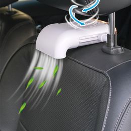 New Magnetic Cooler Silent Wireless Charging USB Fan 3Speed Adjustable Universal Car Rear Seat Auto Cooling