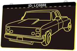 LC0088 Classic Car Truck Pickup Light Sign 3D Engraving