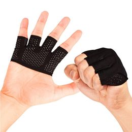 Elbow & Knee Pads 2021 Gym Fitness Half Finger Gloves Men Women For Crossfit Workout Glove Power Weight Lifting Bodybuilding Hand Protector